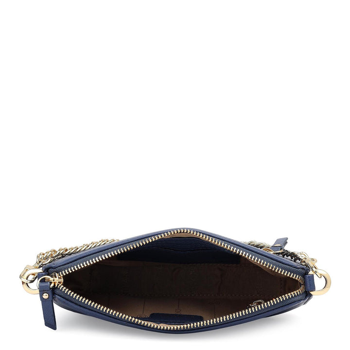 Small Franzy Leather Baguette - Stardust