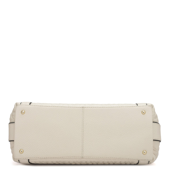Medium Monogram Leather Hobo - Butter