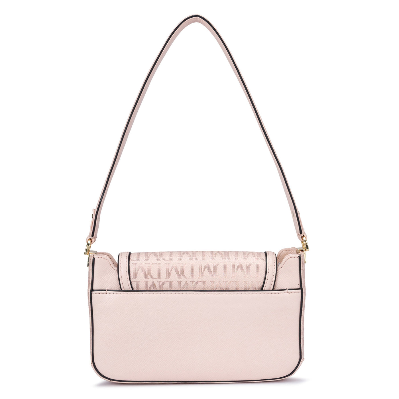 Small Monogram Franzy Leather Baguette - Blush