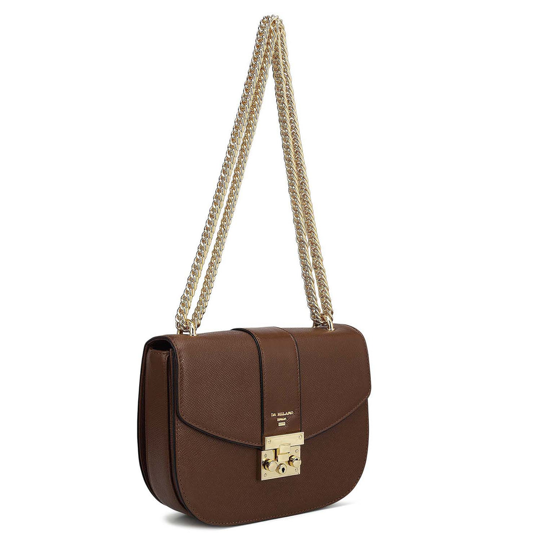 Small Franzy Leather Shoulder Bag - Date