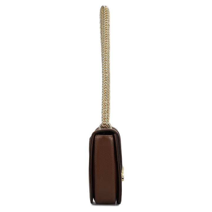 Small Franzy Leather Shoulder Bag - Date