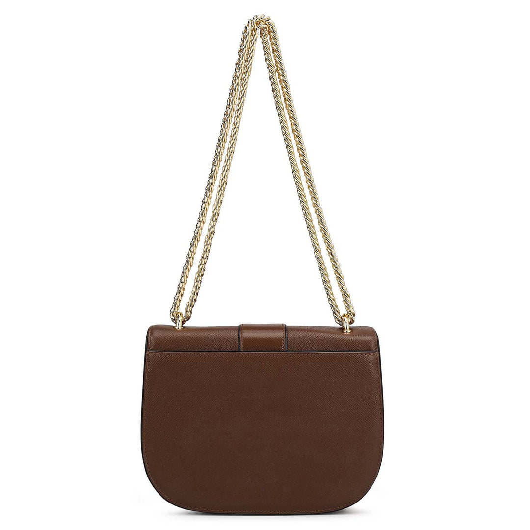 Small Franzy Leather Shoulder Bag - Date