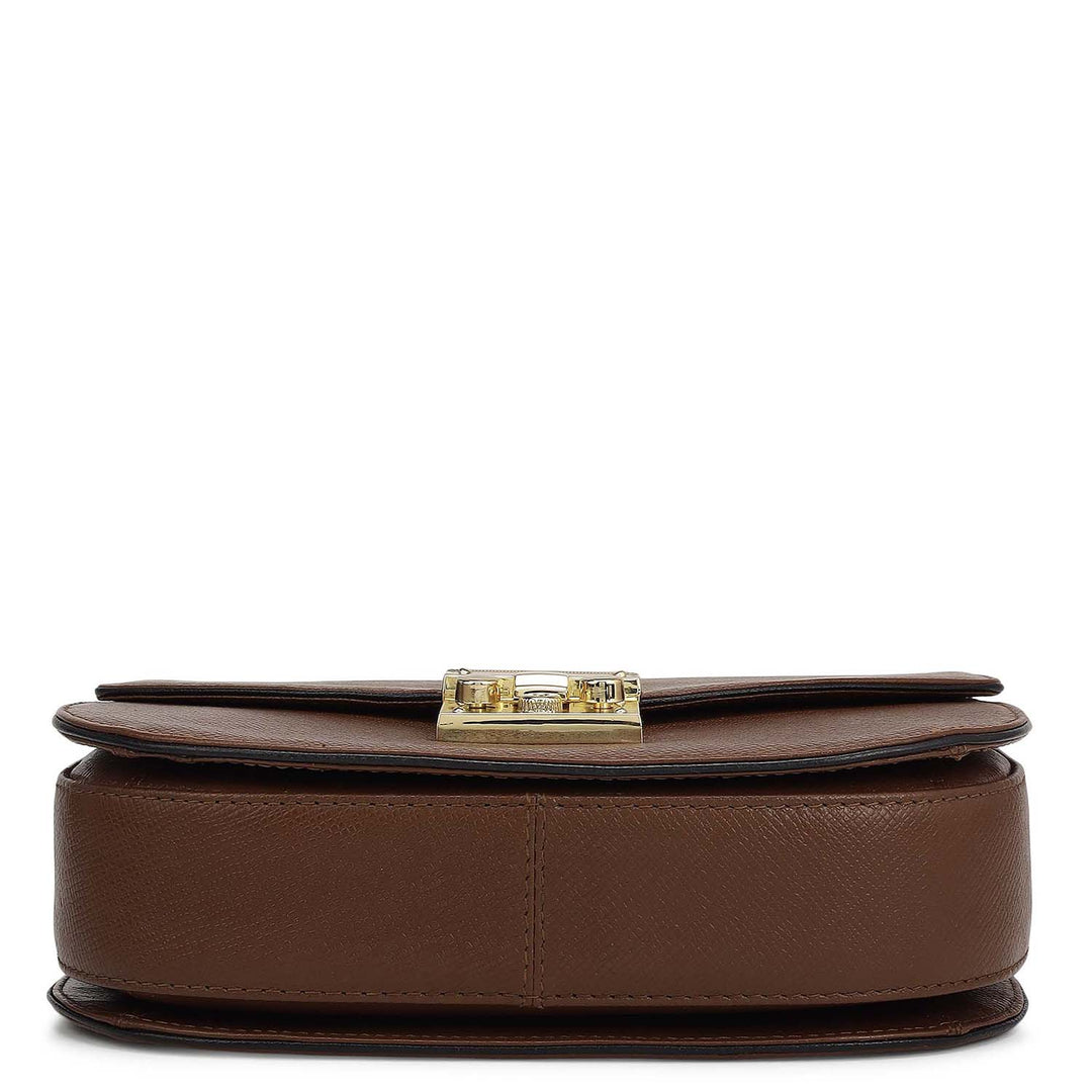Small Franzy Leather Shoulder Bag - Date