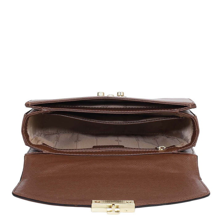 Small Franzy Leather Shoulder Bag - Date