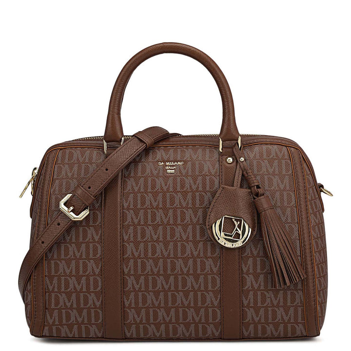 Medium Monogram Leather Satchel - Date