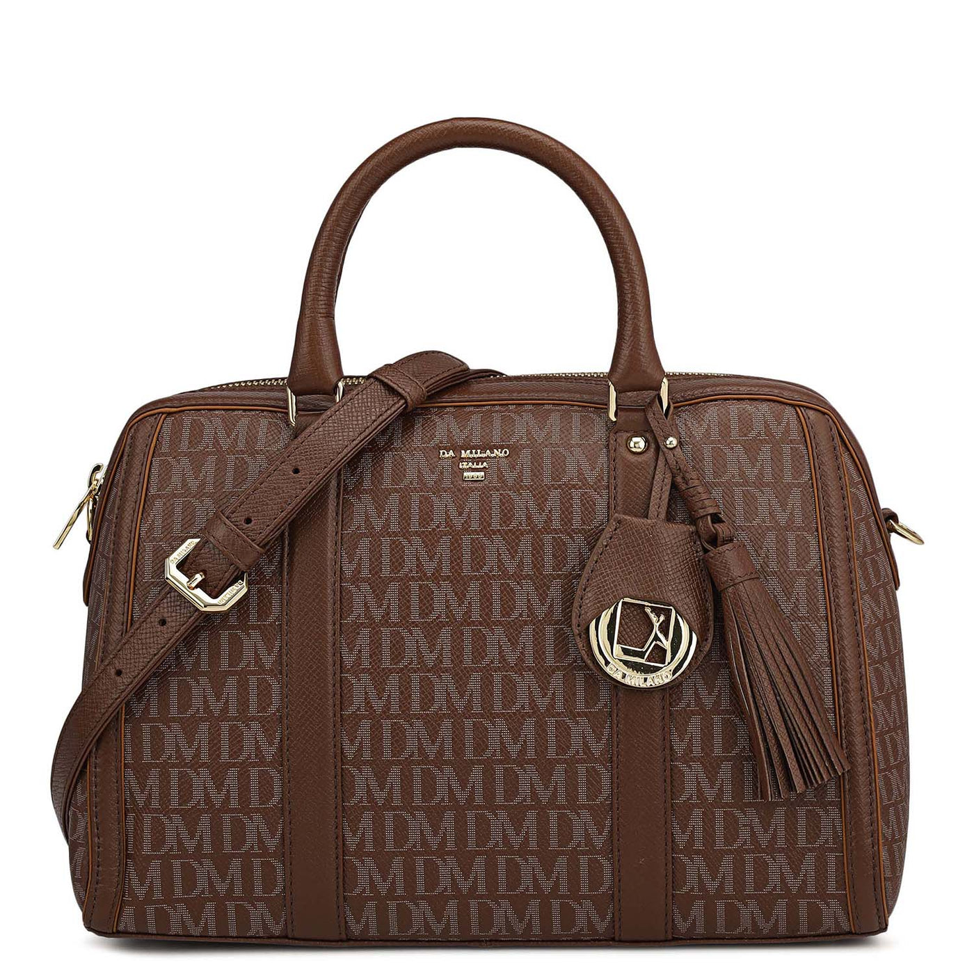 Medium Monogram Leather Satchel - Date