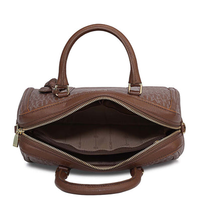 Medium Monogram Leather Satchel - Date