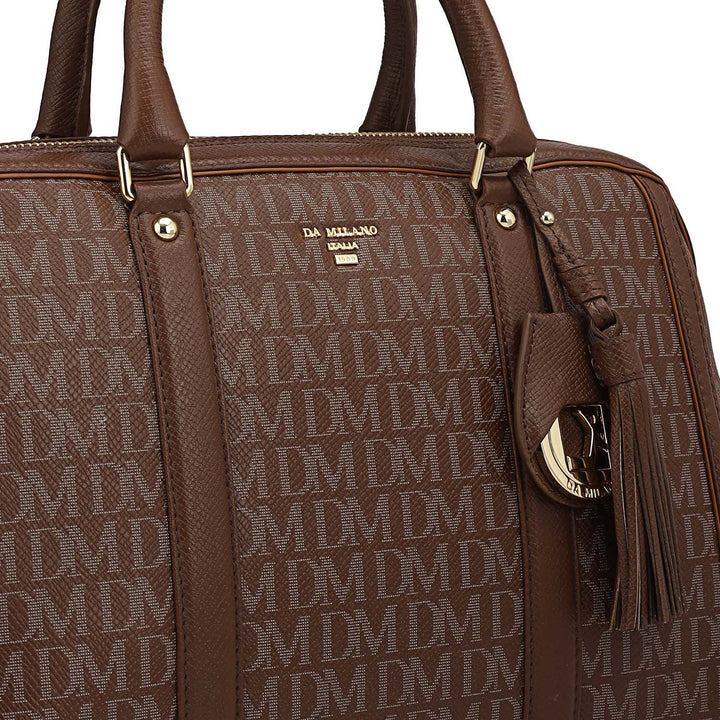 Medium Monogram Leather Satchel - Date