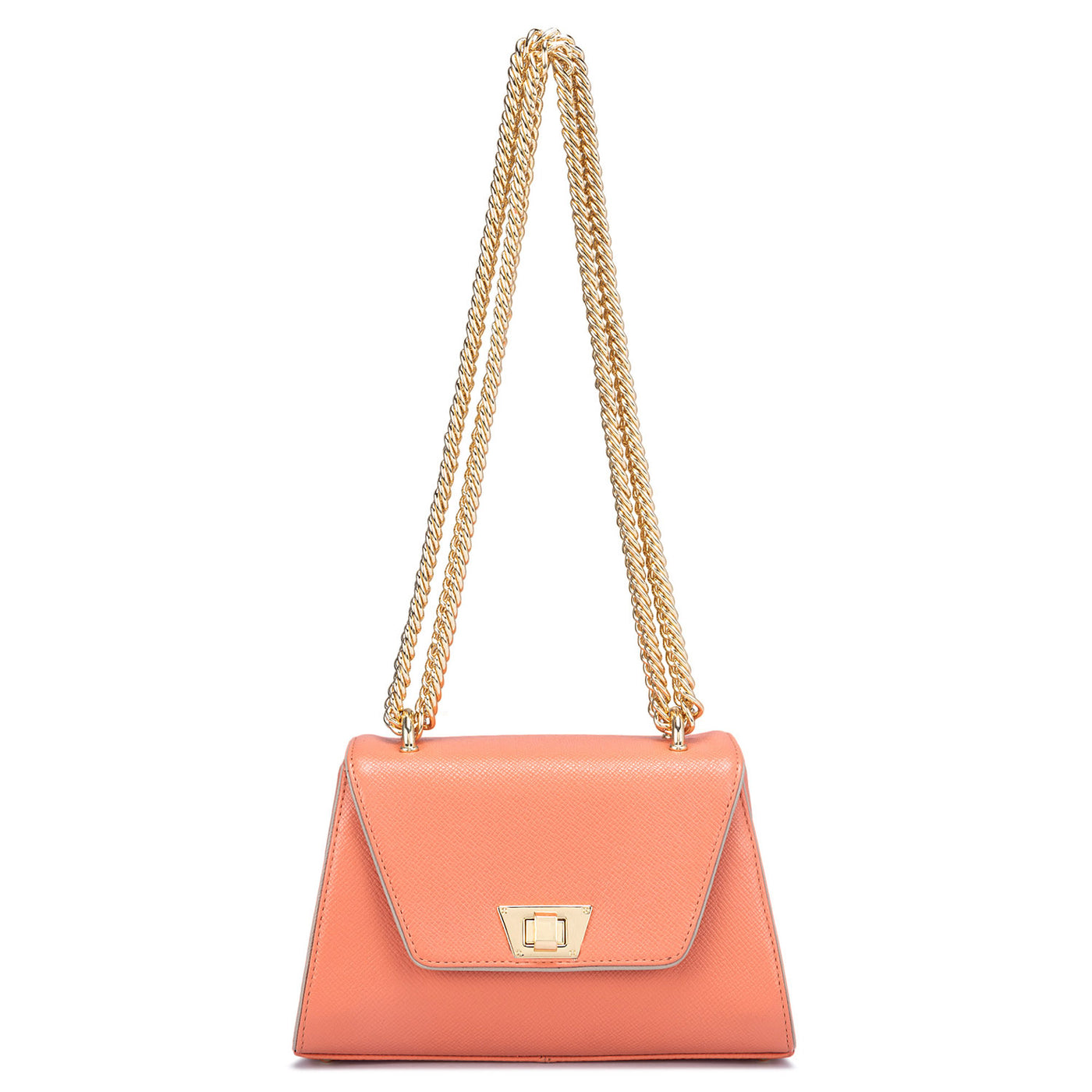 Small Franzy Leather Shoulder Bag - Pink