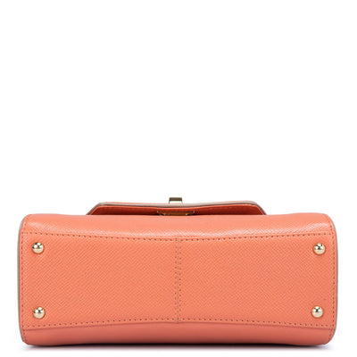 Small Franzy Leather Shoulder Bag - Pink