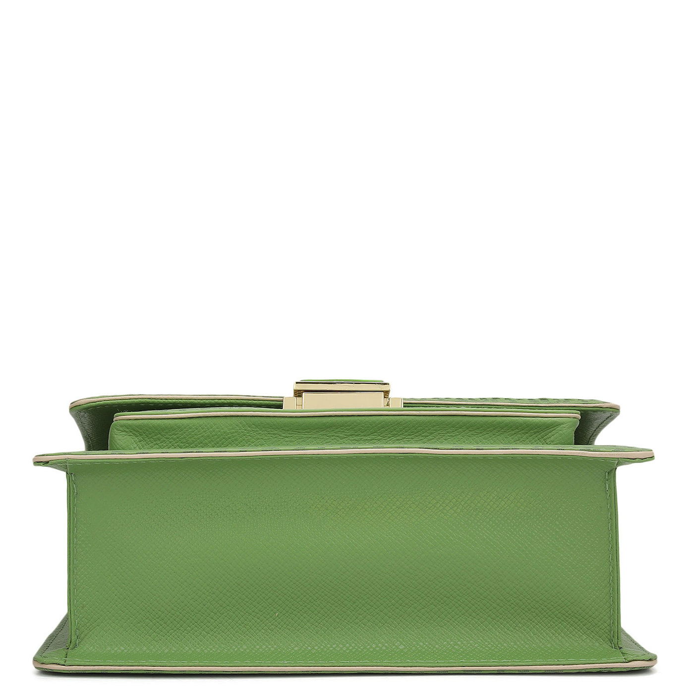 Small Monogram Franzy Leather Shoulder Bag - Kiwi