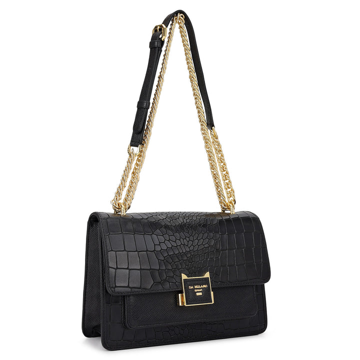Classic Double Chain Bag (S) - Black
