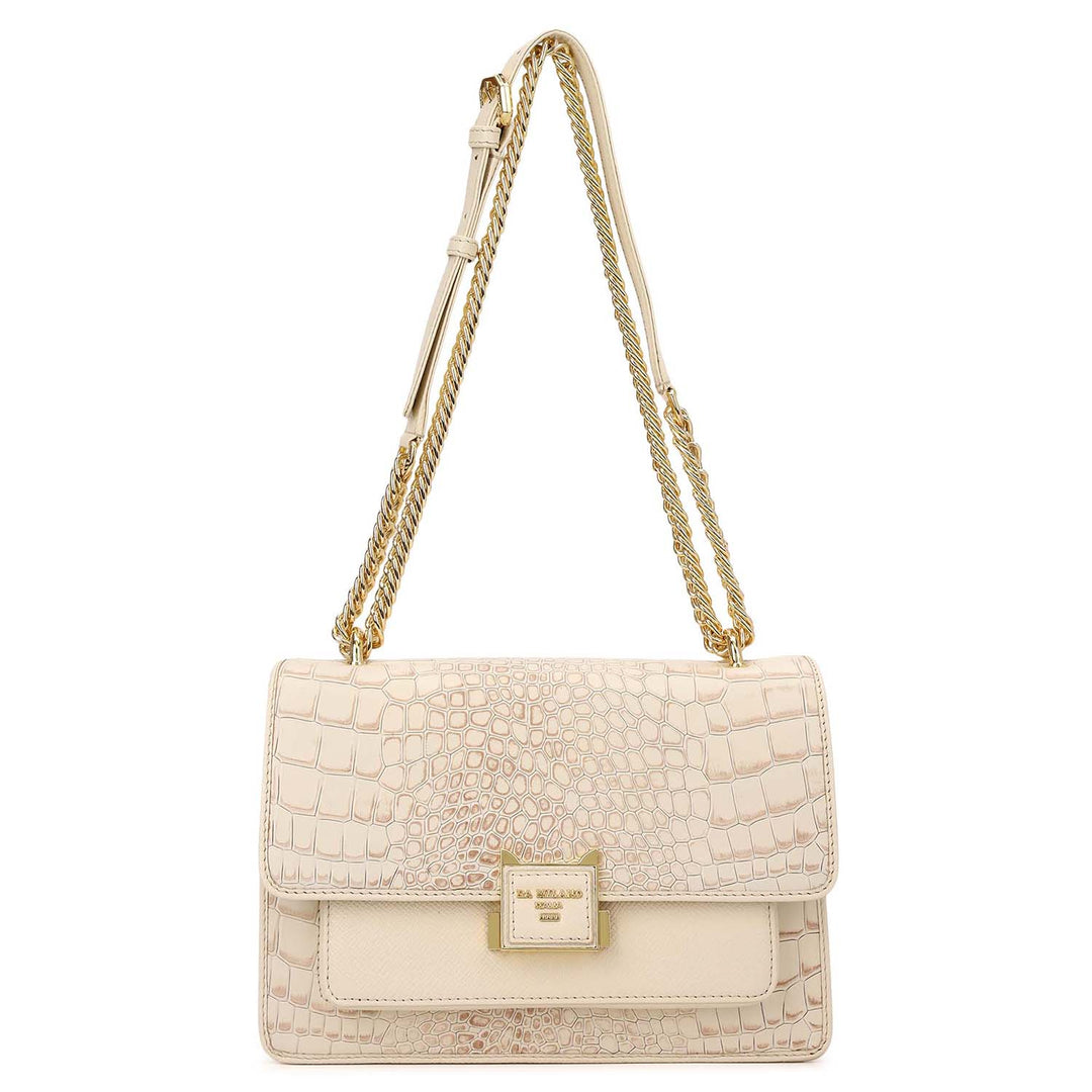 Classic Double Chain Bag (S) - Marshmallow