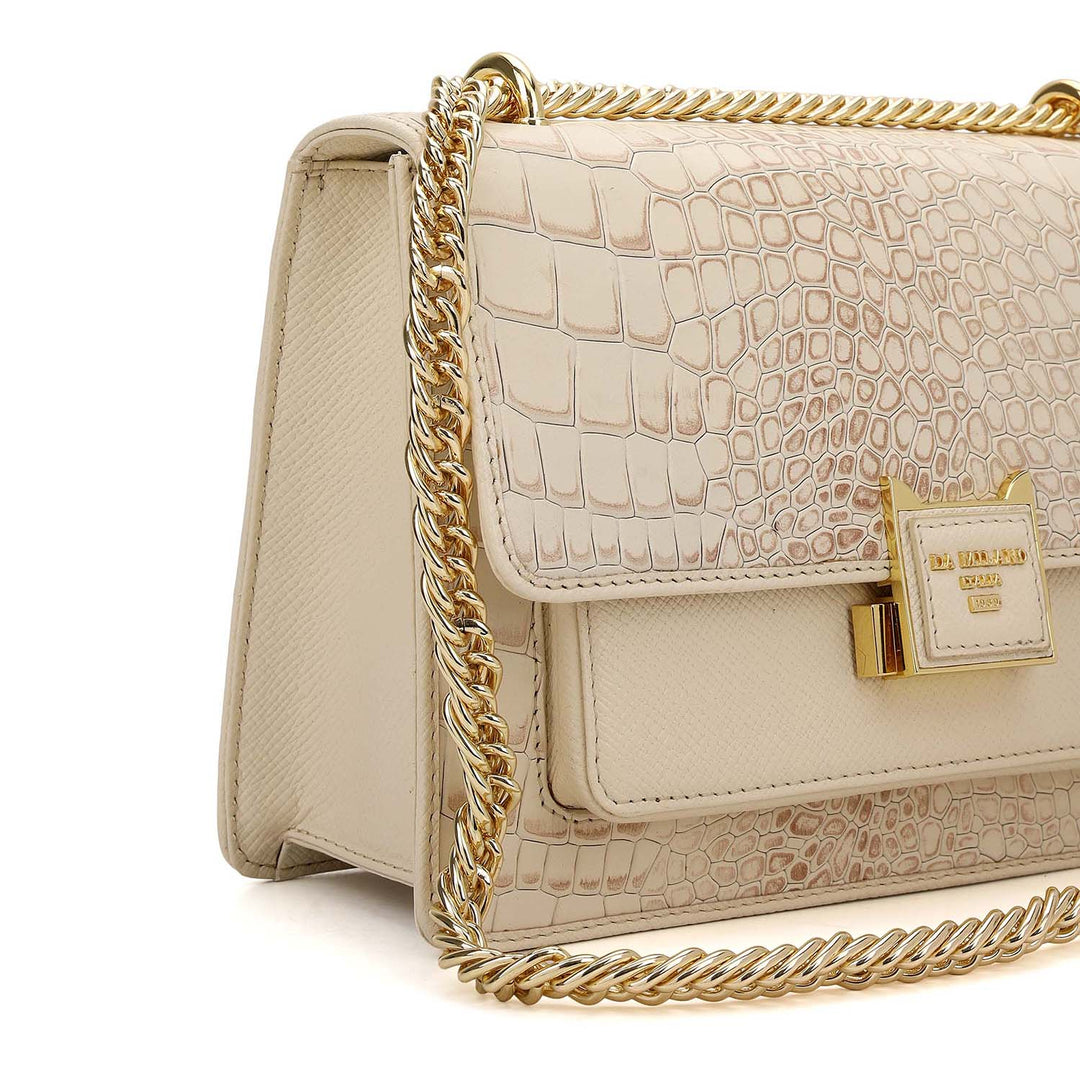 Classic Double Chain Bag (S) - Marshmallow