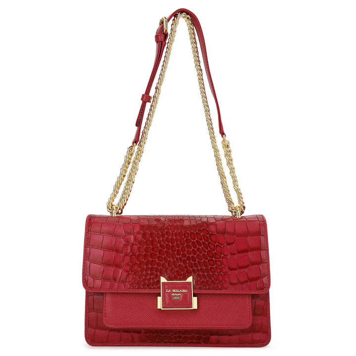 Classic Double Chain Bag (S) - Plumberry