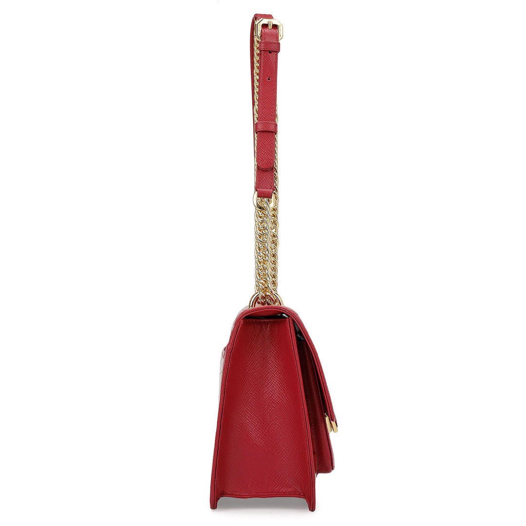Classic Double Chain Bag (S) - Plumberry