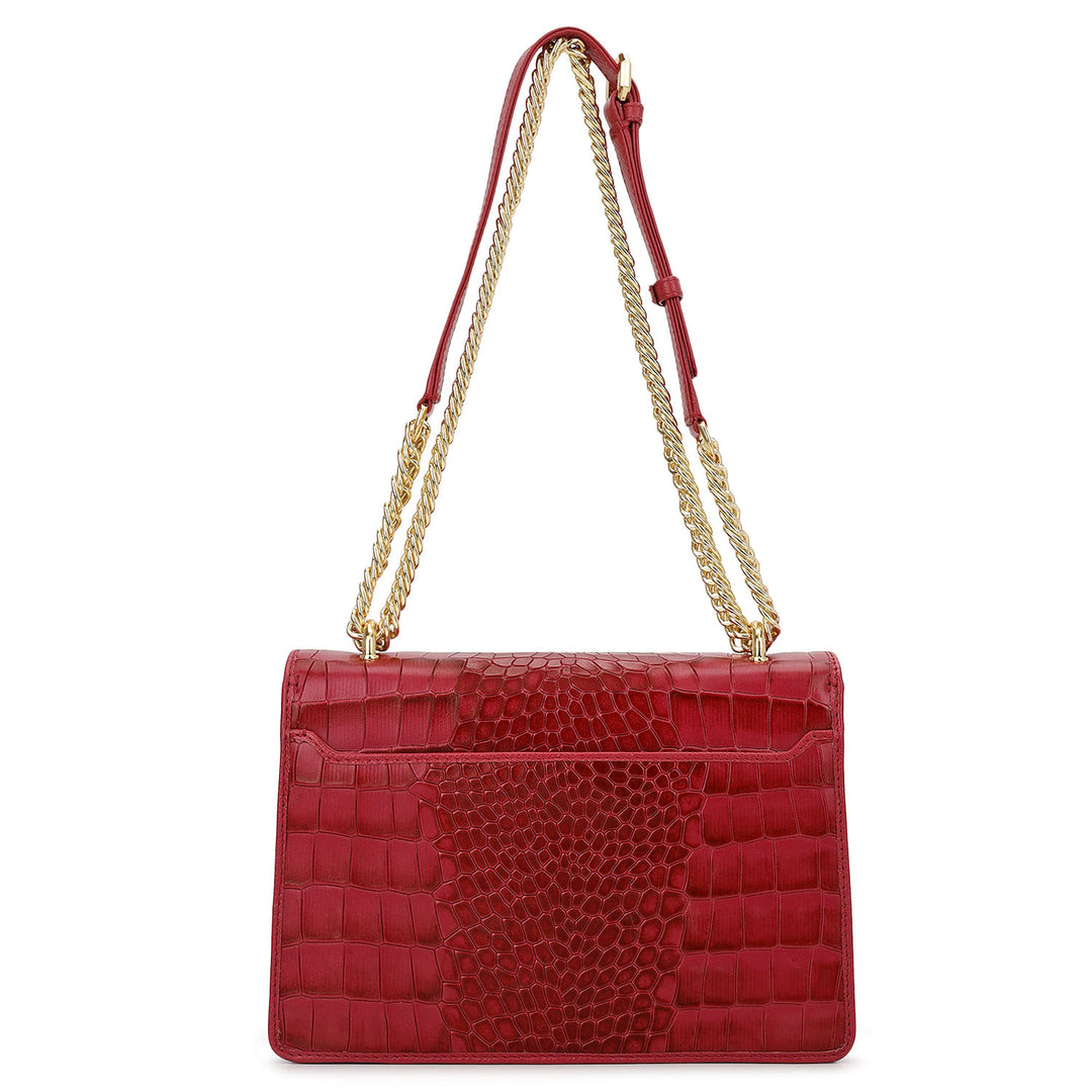 Classic Double Chain Bag (S) - Plumberry