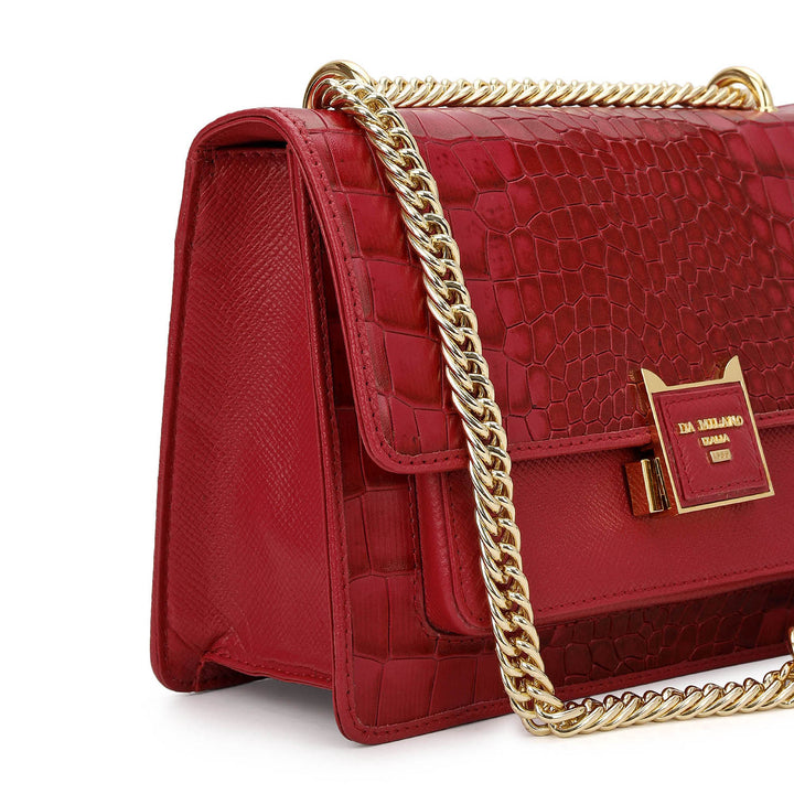 Classic Double Chain Bag (S) - Plumberry