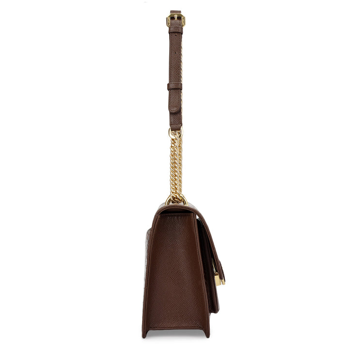 Classic Double Chain Bag (S) - Walnut