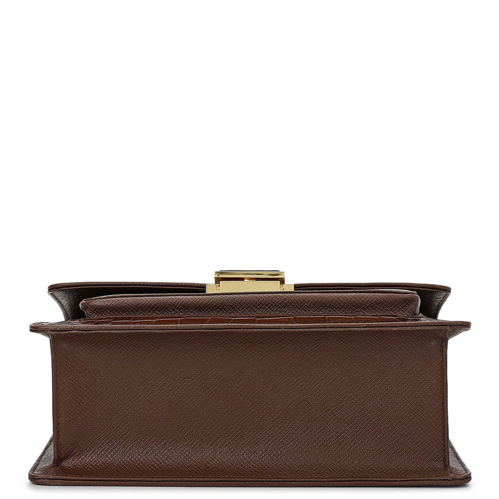 Classic Double Chain Bag (S) - Walnut