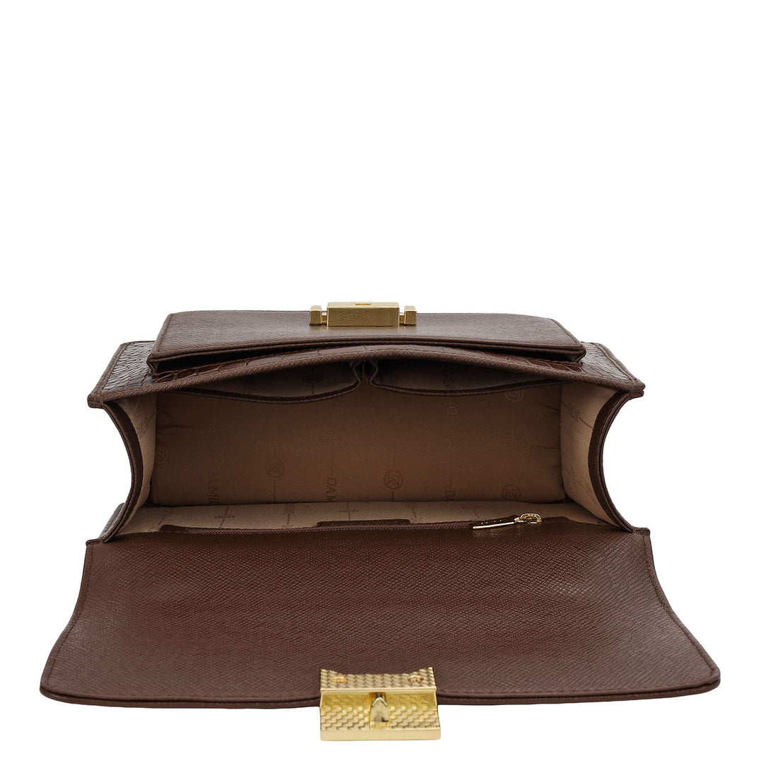 Classic Double Chain Bag (S) - Walnut
