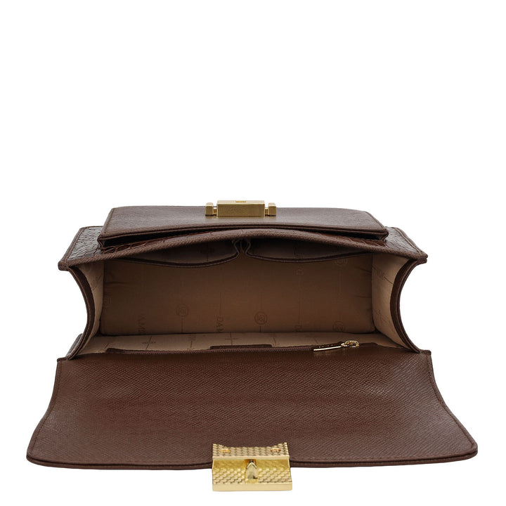 Classic Double Chain Bag (S) - Walnut
