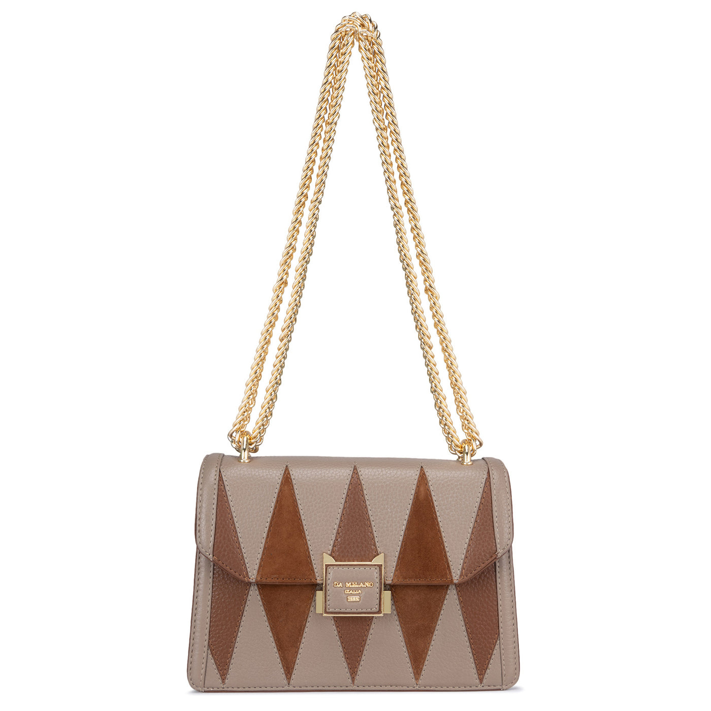 Small Wax Leather Shoulder Bag - Taupe