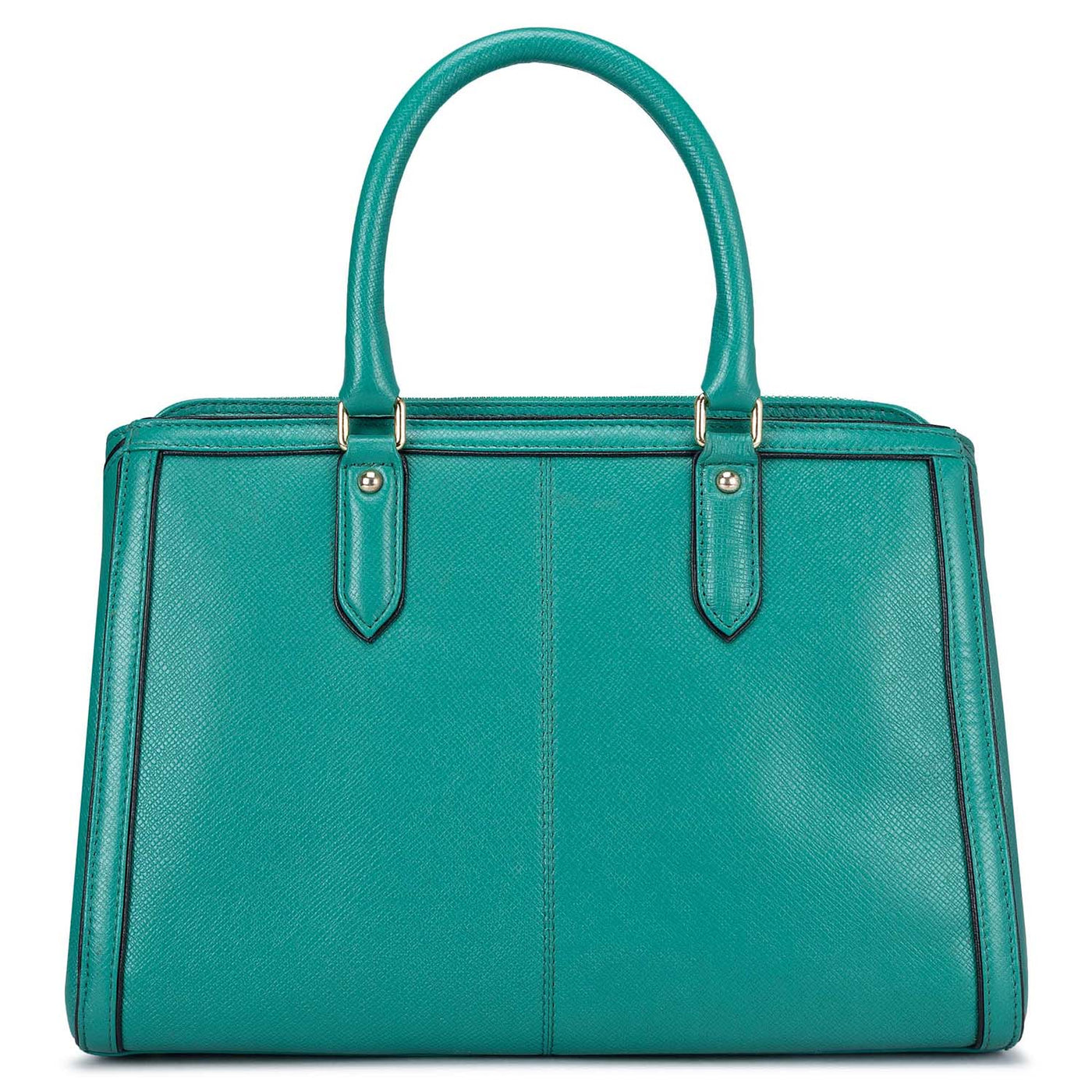 Medium Franzy Leather Satchel - Green