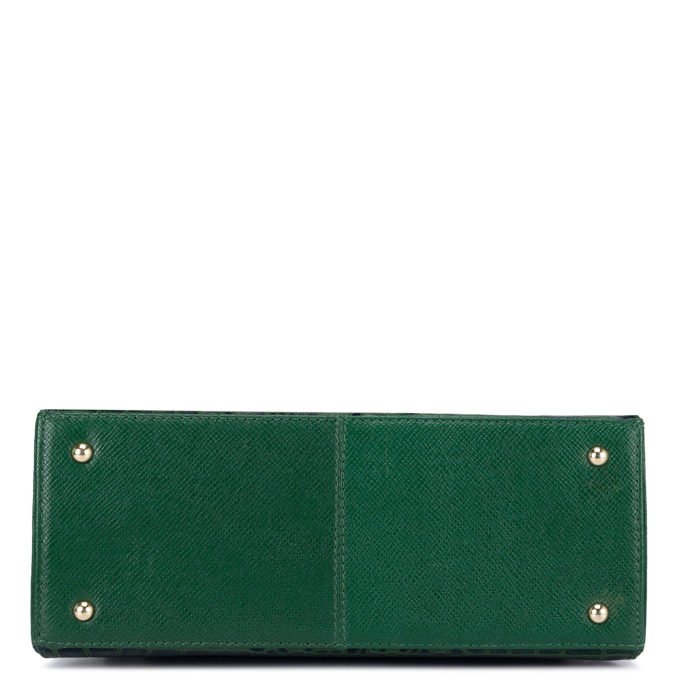 Small Croco Leather Shoulder Bag - Green