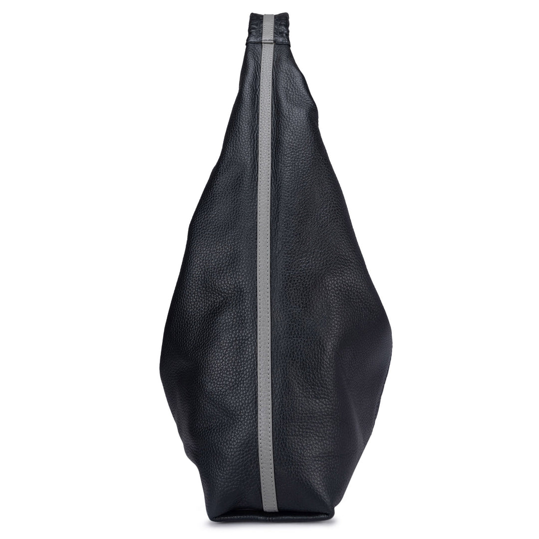 Medium Monogram  Leather Hobo - Black
