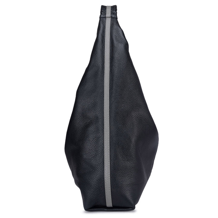 Medium Monogram  Leather Hobo - Black