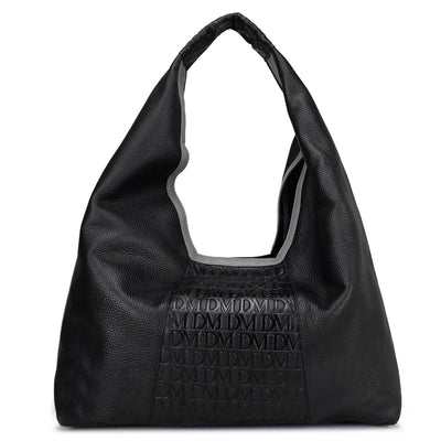 Medium Monogram  Leather Hobo - Black