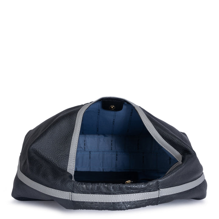 Medium Monogram  Leather Hobo - Black