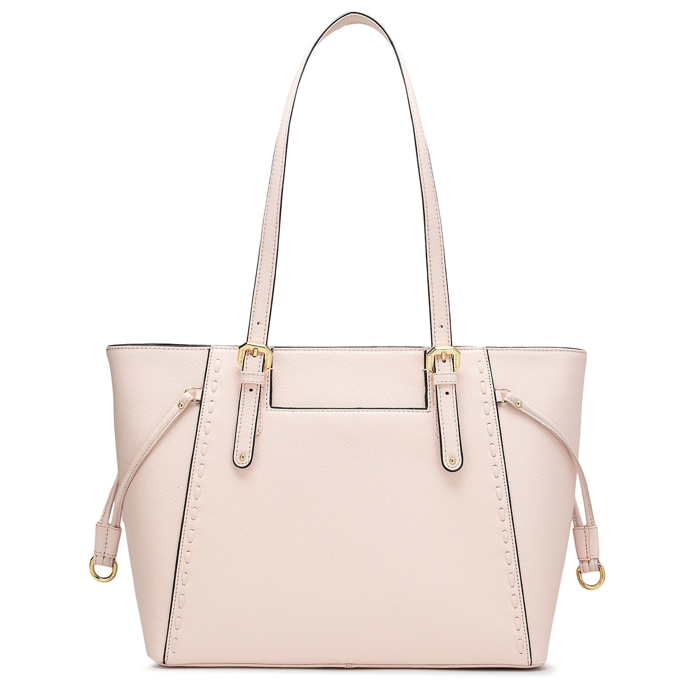 Small Franzy Leather Tote - Blush