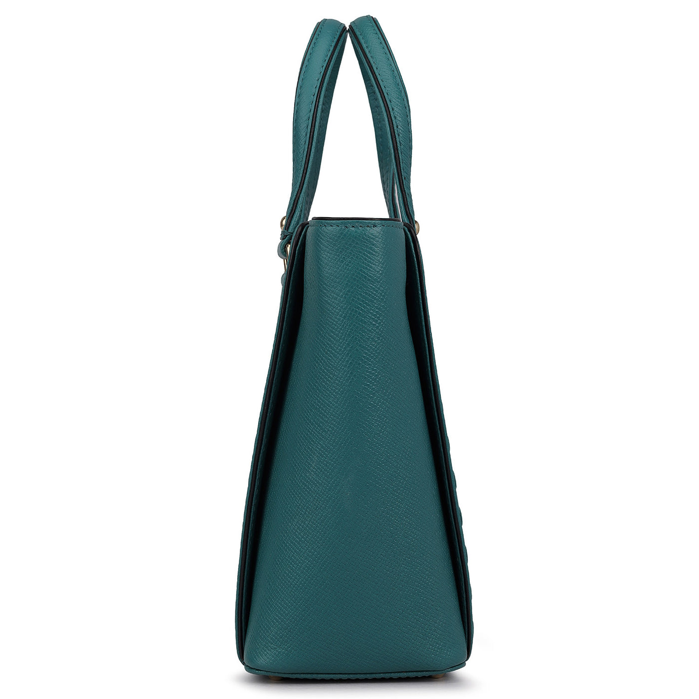 Small Franzy Leather Satchel - Teal