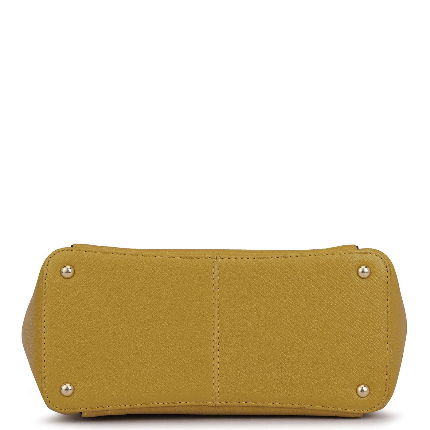 Small Franzy Leather Satchel - Mustard