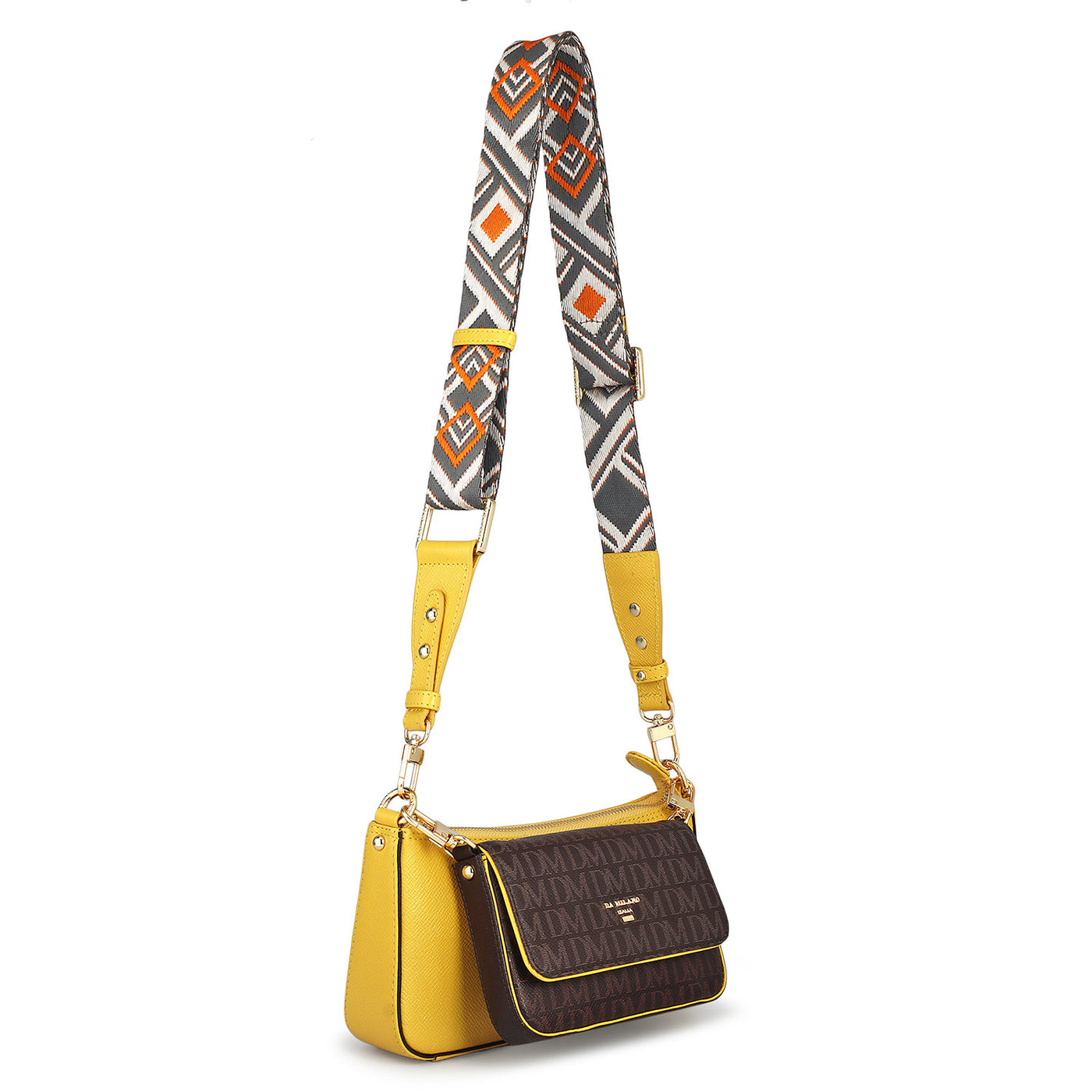 Monogram Franzy Leather Sling - Chocolate & Minion