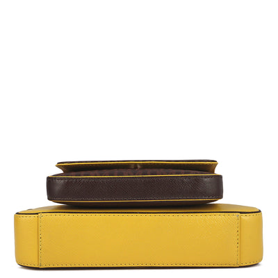 Monogram Franzy Leather Sling - Chocolate & Minion