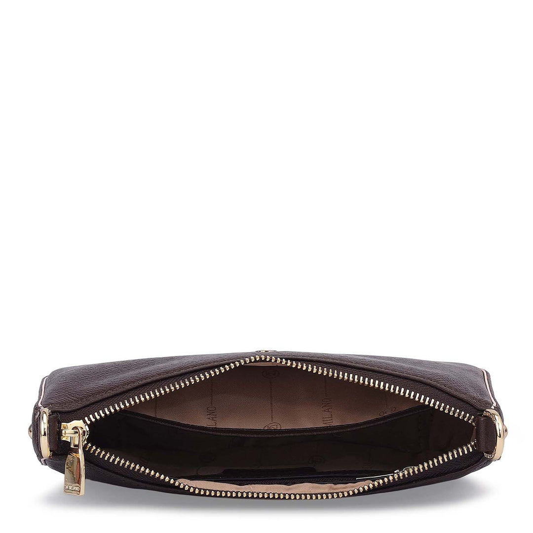 Small Monogram Franzy Leather Sling - Date & Blush