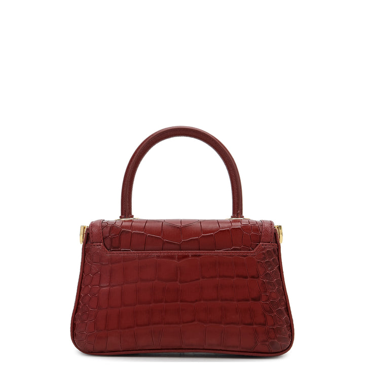Online Exclusive Top Handle Bag (S) - Cherry