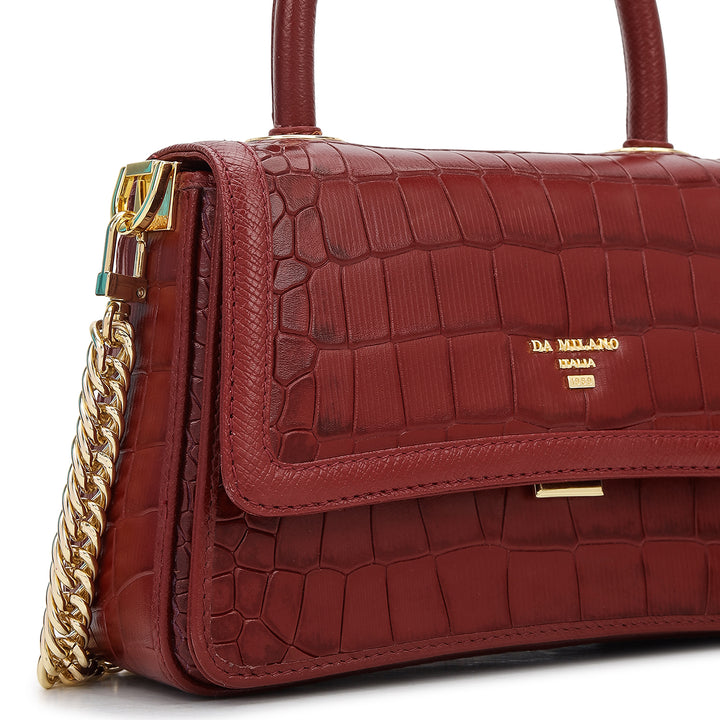 Online Exclusive Top Handle Bag (S) - Cherry