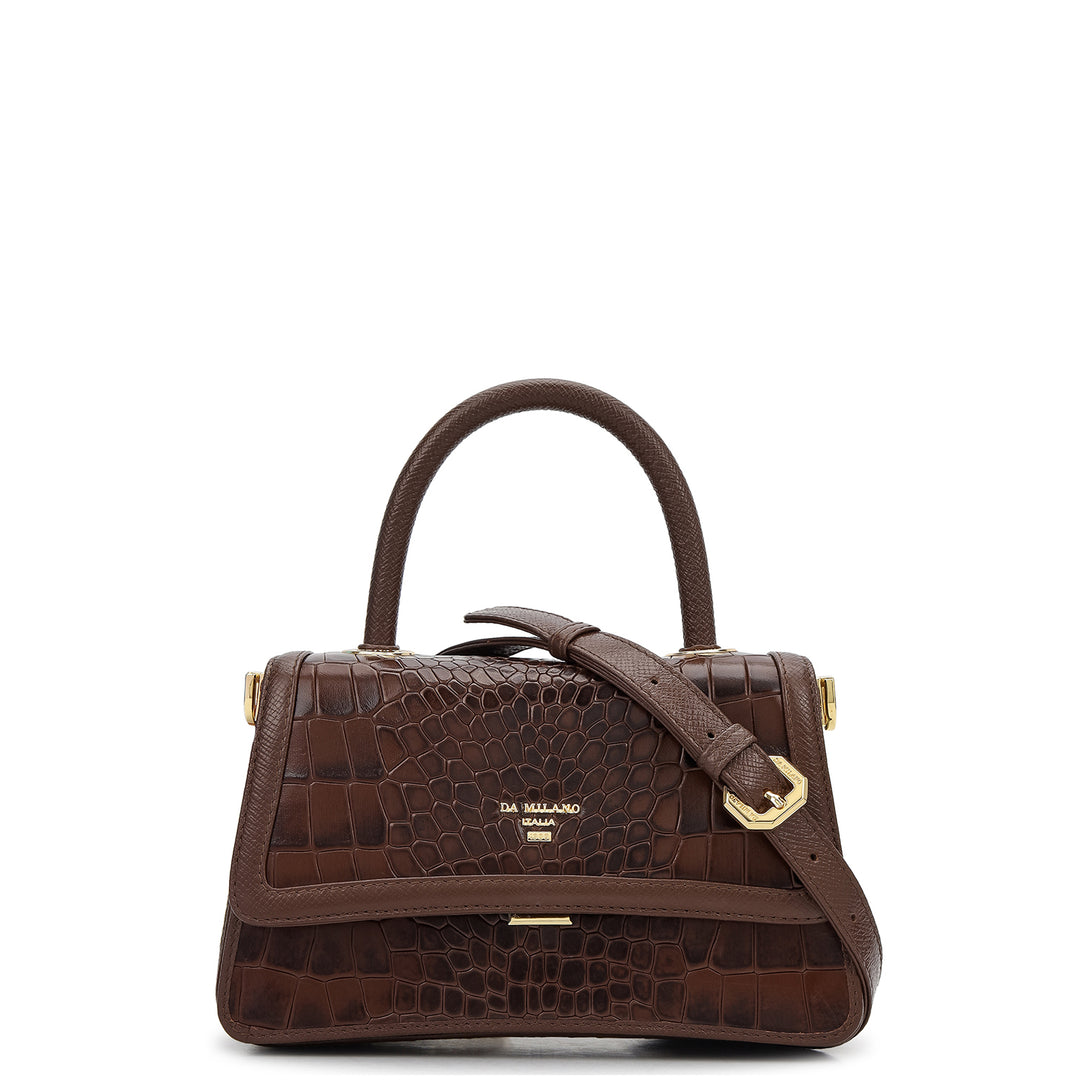 Online Exclusive Top Handle Bag (S) - Walnut