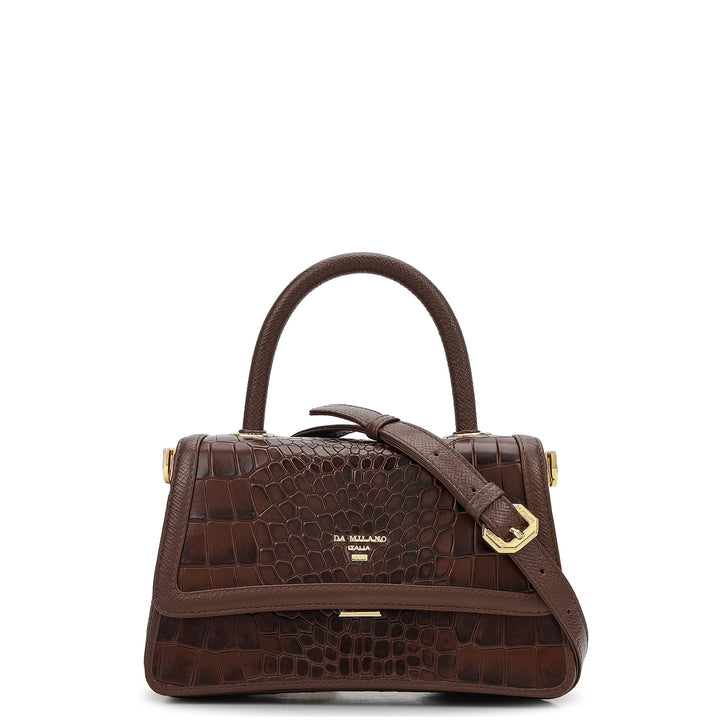 Online Exclusive Top Handle Bag (S) - Walnut