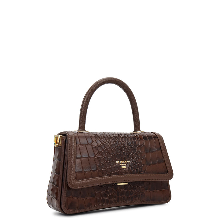 Online Exclusive Top Handle Bag (S) - Walnut