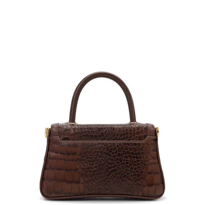 Online Exclusive Top Handle Bag (S) - Walnut