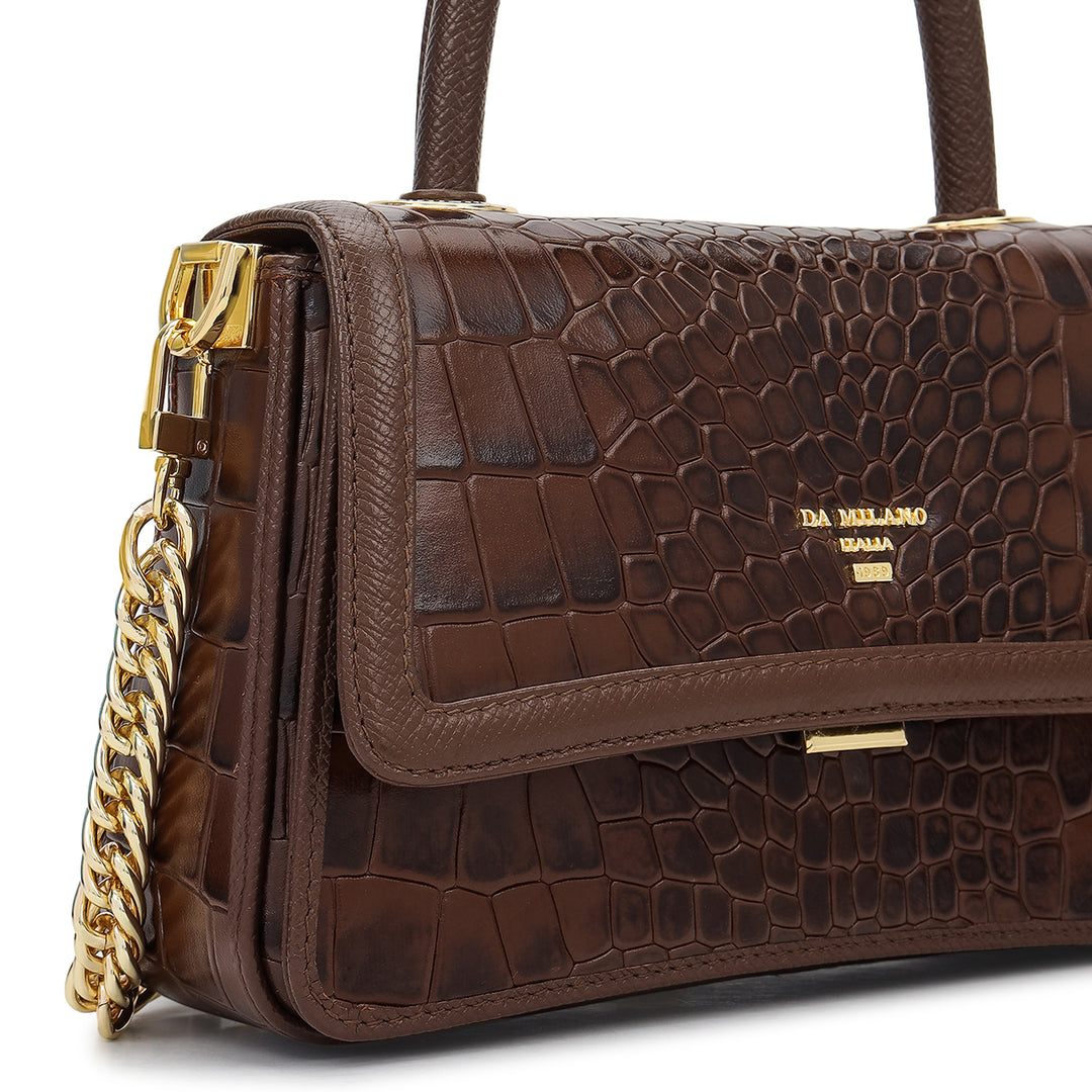 Online Exclusive Top Handle Bag (S) - Walnut