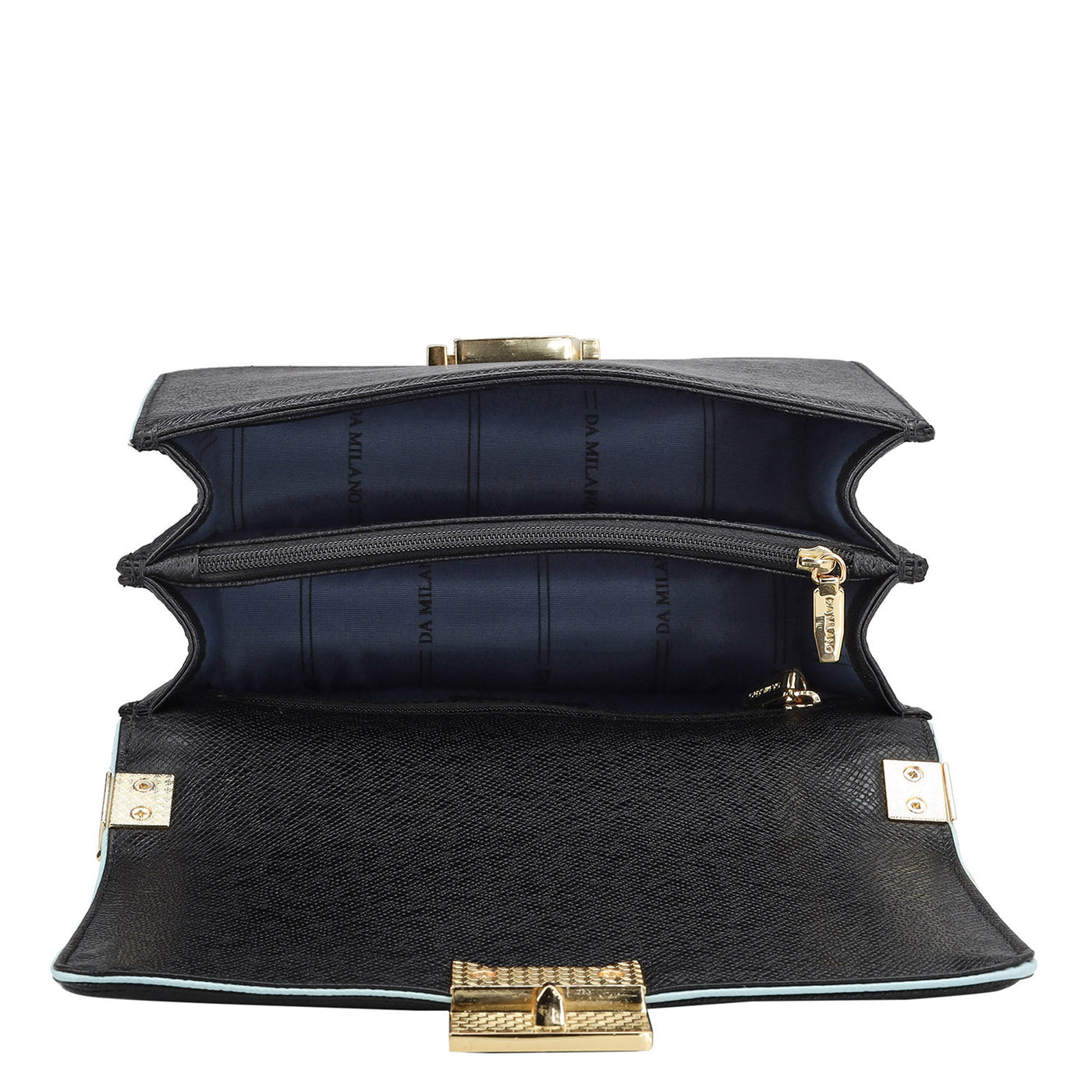 Small Mat Franzy Leather Shoulder Bag - Black