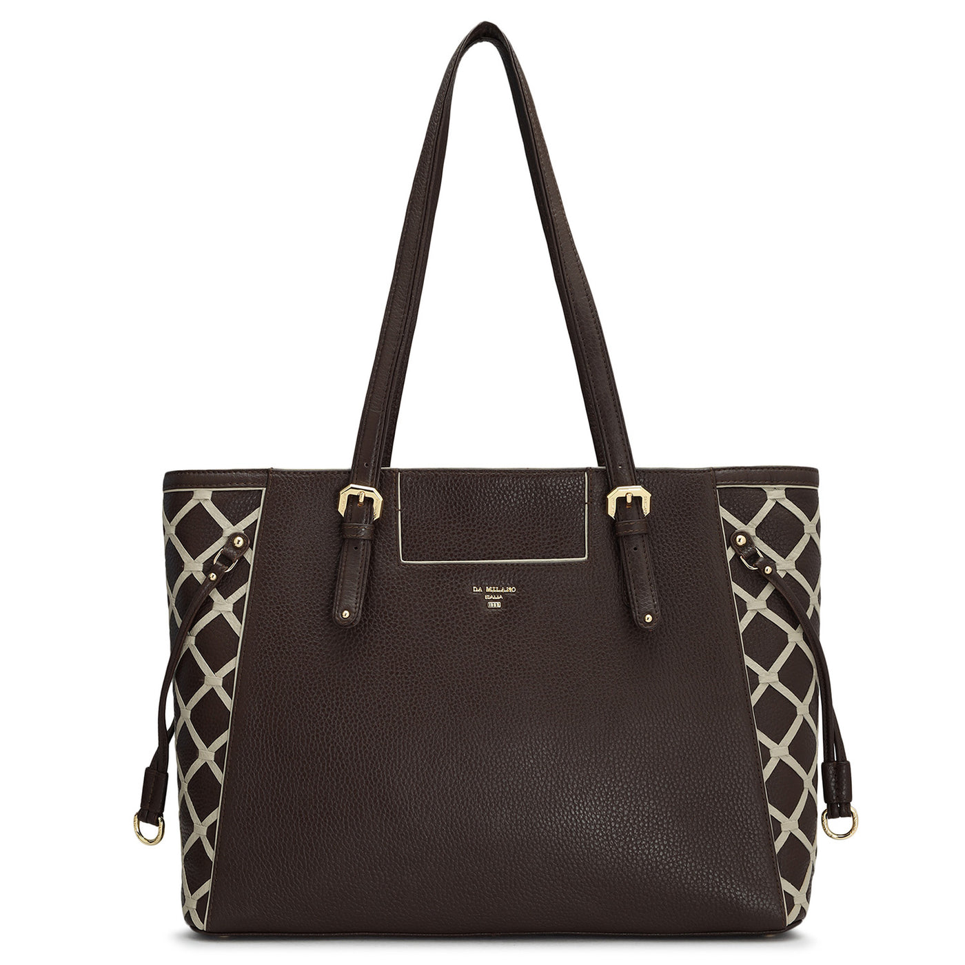 Large Wax Leather Tote - Chocolate