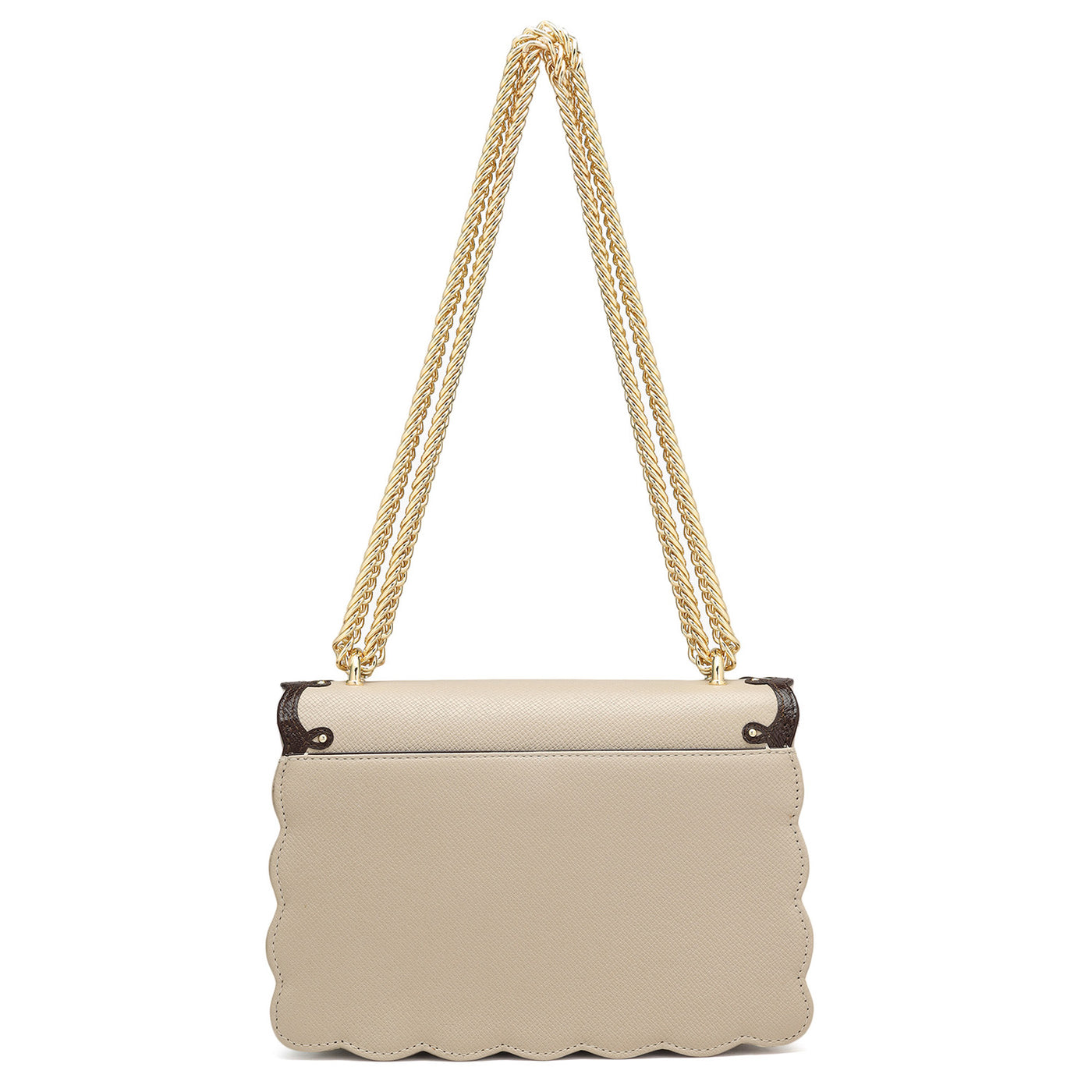 Small Franzy Leather Shoulder Bag - Chalk