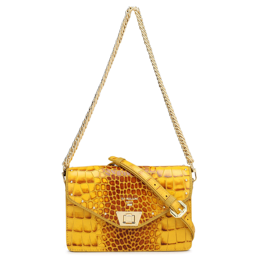 Yellow snakeskin purse discount